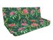 Комплект подушек для качелей водоотталкивающий eGarden Tropical FLOWERS 180x110x6 хаки тент 120x210 5199 фото 2