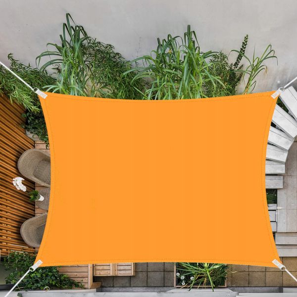 Тент-парус тіньовий для дому, саду та туризму Springos 4 x 3 м SN1035 Orange 2244 фото