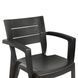 Стул садовый пластиковый BICA EMMA, графит 2542040212 фото 3