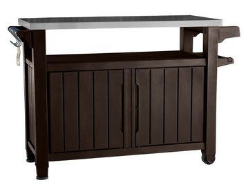 Стол-буфет садовый для барбекю PROSPERPLAST UNITY XL, 207 л, коричневый 1425832205 фото