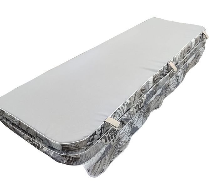 Комплект подушок до гойдалки eGarden NASTIA GRIS 180x110x6 кавовий тент 120х210 5633 фото