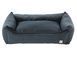 Лежак для собаки eGarden Velvet Lounge 60x40х22 велюр volcanic ash антрацит 6021 фото 2