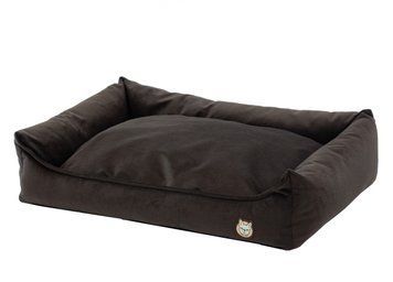 Лежак для собаки eGarden Velvet Lounge 60x40х22 велюр коричневый 6022 фото