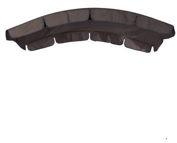 Тент (дах) для гойдалки з округлим дахом eGarden 145x225 коричневий 5367 фото