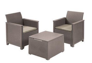 Комплект садовой мебели Keter Emma balcony set, стол-сундук, бежевый 1428422655 фото