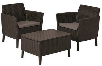 Комплект садовой мебели Keter Salemo balcony set, коричневый 1171573661 фото