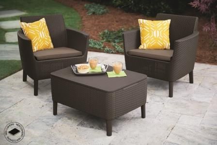 Комплект садових меблів Keter Salemo balcony set, коричневий 1171573661 фото