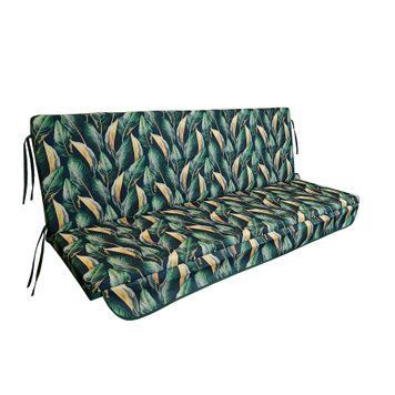 Чохол матраца для гойдалки водовідштовхуючий eGarden MIDNIGHT BOTANICA 170x110x6 6219 фото