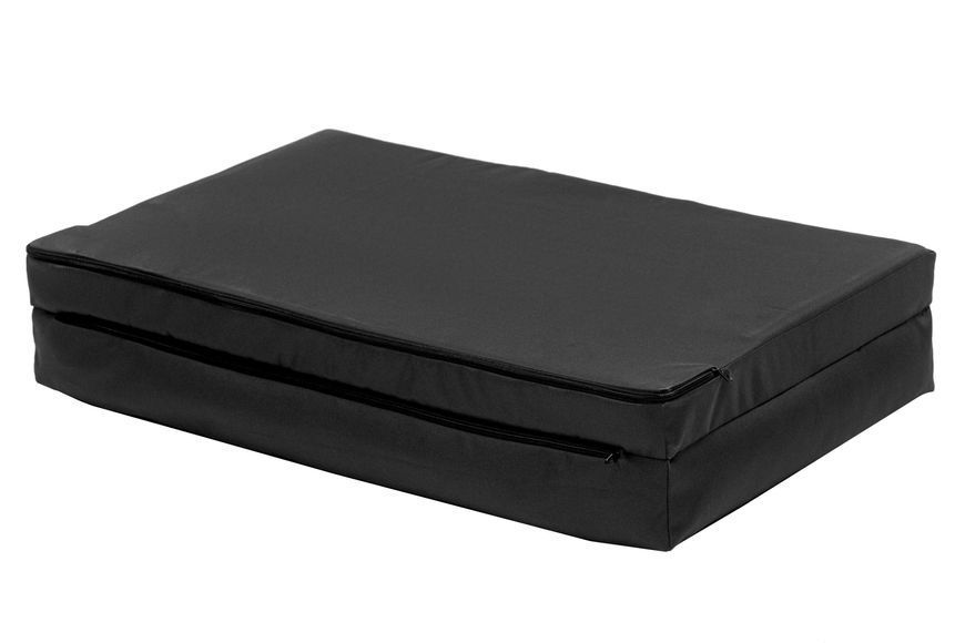 Лежак для собак eGarden Comfort Box водовідштовхуючий, 50х75 оксфорд темно-сірий 790 6042 фото