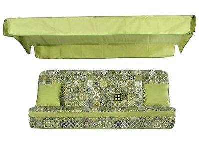 Комплект подушок для гойдалки Ost-Fran VIRGINIA 170x110x7 см, тканина Кераміка зелена/2417 2960 фото