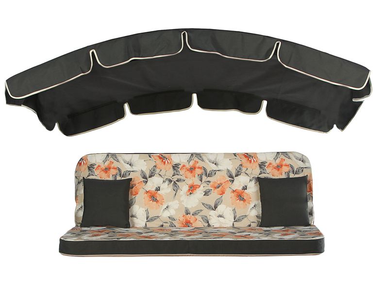Комплект подушок для гойдалки Ost-Fran MALTA 170x110x10 см, тканина Меджік Аранча/657-497 2724 фото