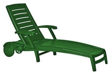 Шезлонг пластиковый Keter Sparta, зеленый 897957420 фото